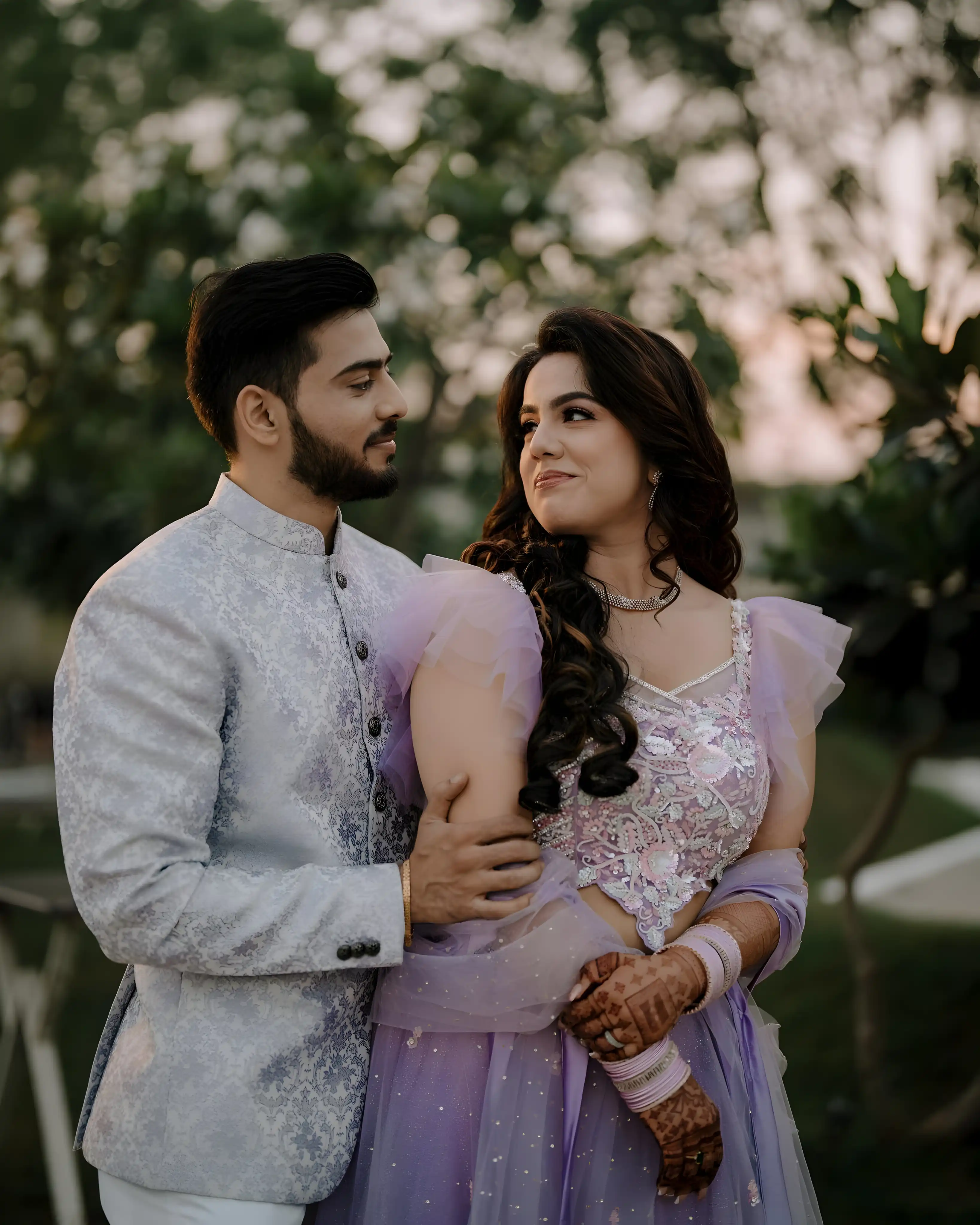 Happy couple at wedding
